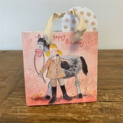 Girl and horse - Alex Clark small gift bag