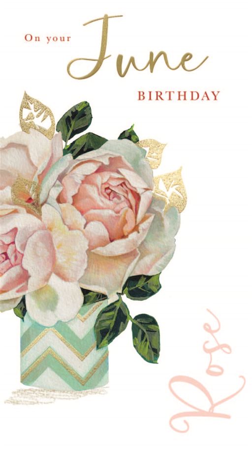 On Your June Birthday card