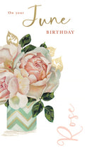On Your June Birthday card