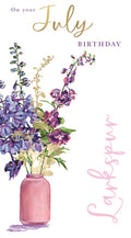 on Your July Birthday card