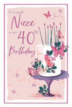 Special Niece - 40th birthday card