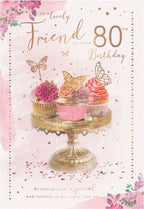 To a very special friend on your 80th birthday card