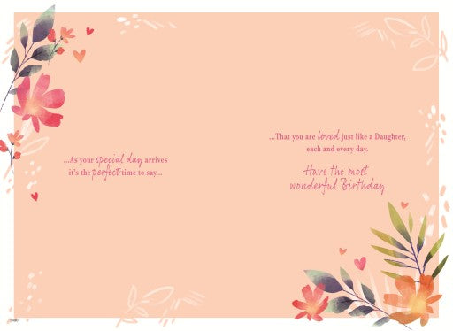 You're Like a Daughter to me  - Birthday card