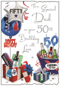 Special Dad on your 50th Birthday card