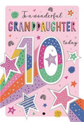Granddaughter 10th Birthday card