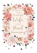 To a Wonderful Wife on our Pearl Anniversary card