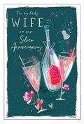 For my lovely Wife on our Silver Anniversary card