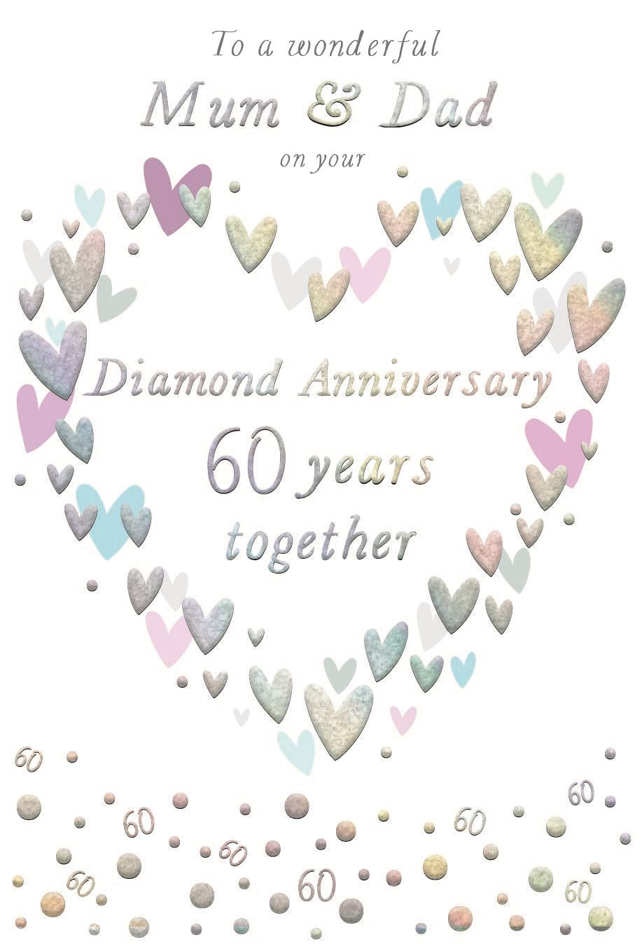 Mum & Dad on your Diamond Anniversary card