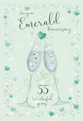 On your 55th Wedding Anniversary card