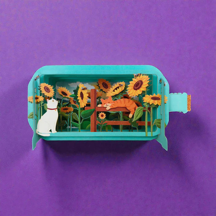 Sunflower Field - message in a bottle