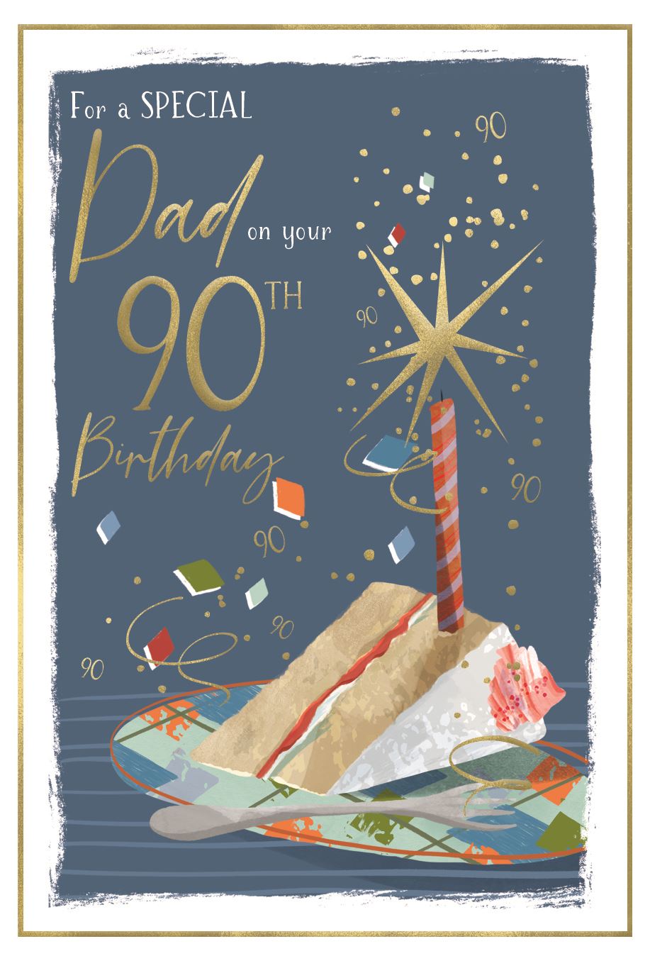 For a special Dad on your 90th Birthday card
