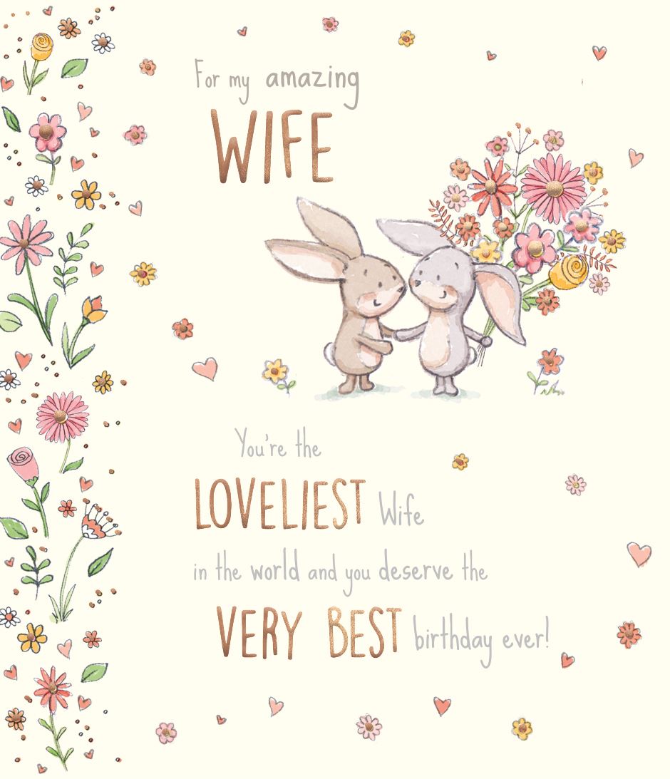 Amazing Wife  birthday card