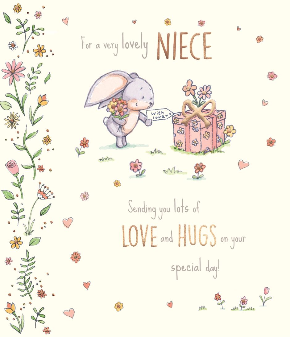 Very lovely Niece - Birthday card