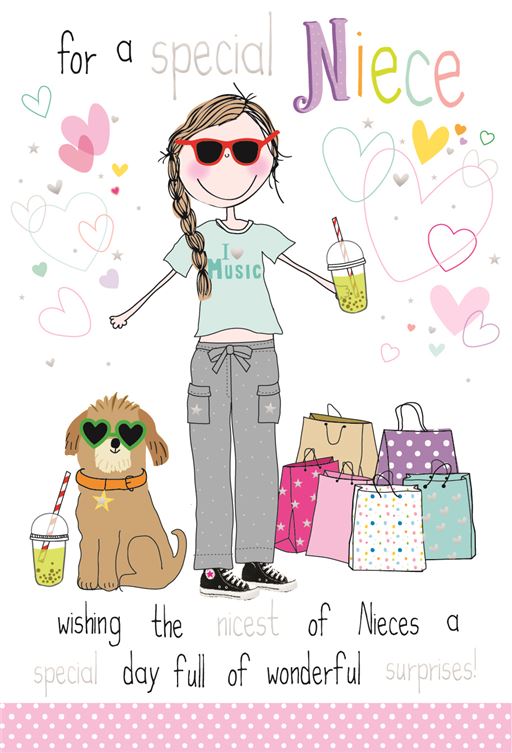 Special Niece - Birthday card