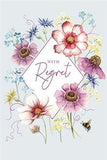 With regret - RSVP card