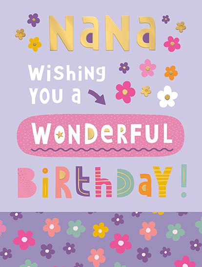 Nana Birthday card