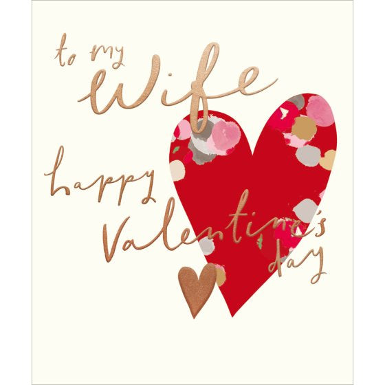 To my Wife Happy Valentine's day card