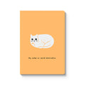 My Notes on World Domination - Ken the Cat A5 Notebook