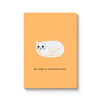 My Notes on World Domination - Ken the Cat A5 Notebook