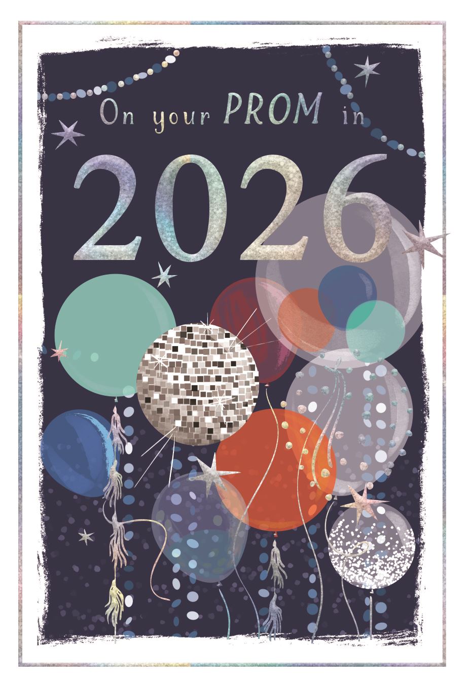 On your Prom in 2026 - greetings card (Blue)