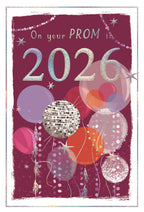 On your Prom in 2026 - greetings card (Pink)