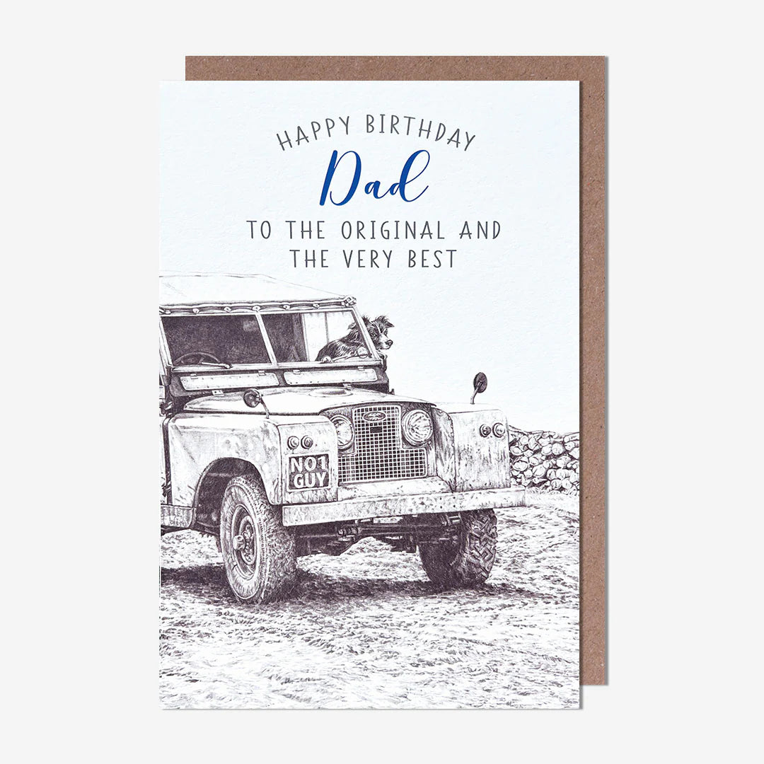 Dad Landover original & very best - Dad Birthday Card