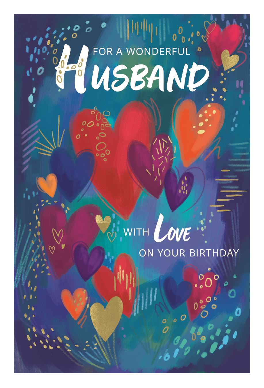 Wonderful Husband on Your Birthday card