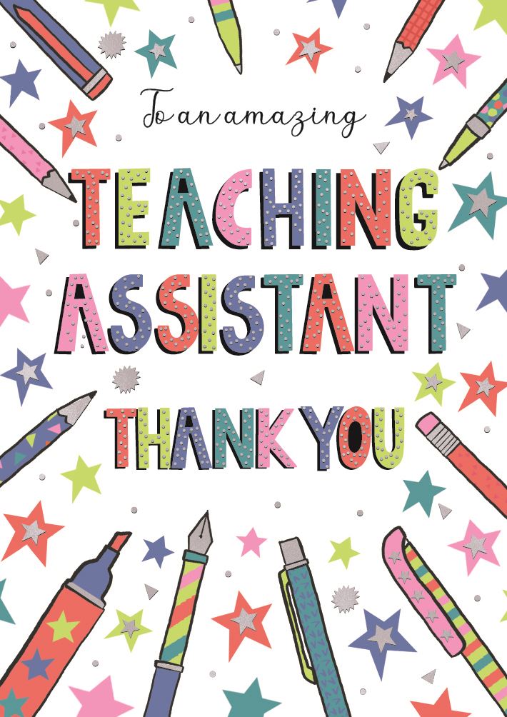Amazing teaching assistant - Teacher Thank You Card