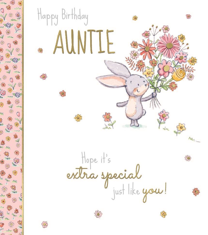 Auntie birthday card