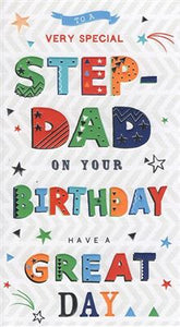 Special Stepdad - Birthday card
