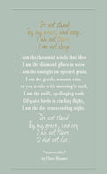 Do not stand...sympathy card