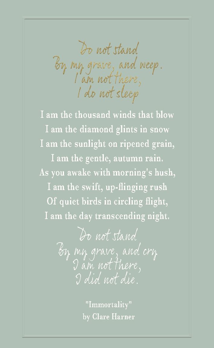 Do not stand...sympathy card