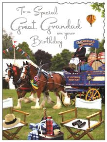 Great Grandad  - Jonny Javelin birthday card