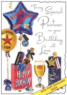 To my Special partner  - Jonny Javelin Birthday Card