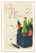 Brother on your 21st Birthday card