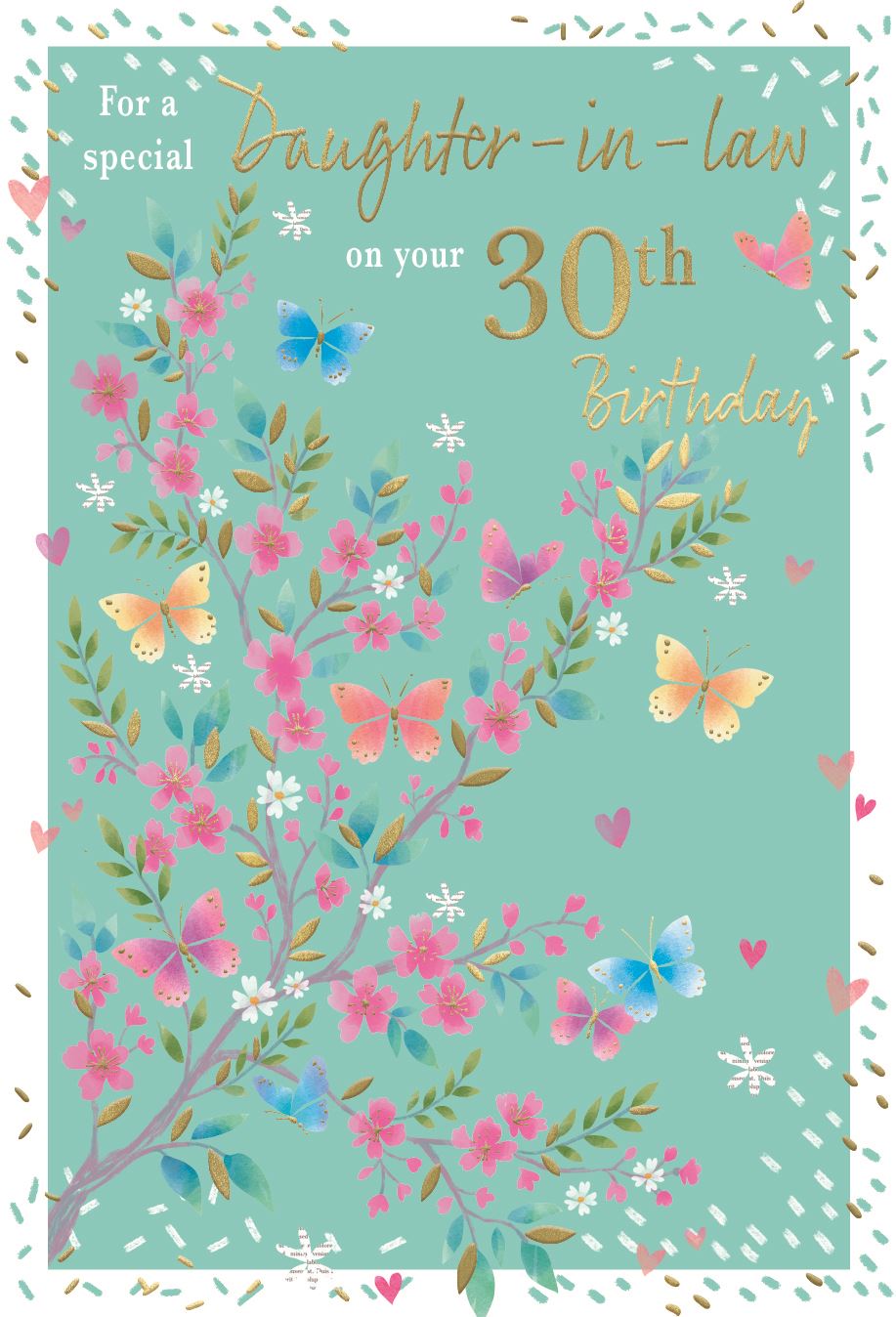 Special Daughter-in-Law on your 30th Birthday card