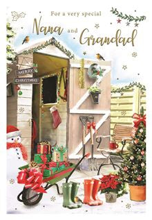 Nana and Grandad Christmas card