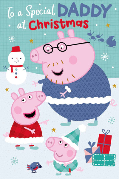Special Daddy - Peppa Pig Christmas card