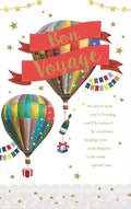 Hot air balloons - Bon voyage card