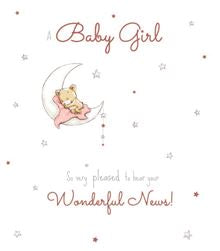 Baby Girl - new baby card
