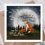 “A Lifetime” Love & Family Greeting Card by Fox Under The Moon