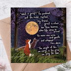 'Grief' - Greeting Card From Fox Under The Moon