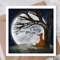 'Be Kind to Yourself' Encouragement Card Fox Under The Moon