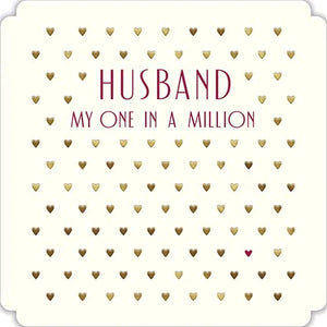 Husband, my one in a million - Valentine's card
