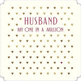 Husband, my one in a million - Valentine's card