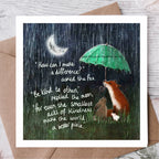 "Kindness" Thank You & Appreciation Card by Fox Under The Mo