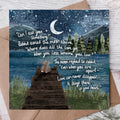 'Apart' - Fox Under The Moon Sympathy Card