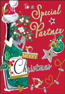 To a  Special Partner - Jonny Javelin Christmas card
