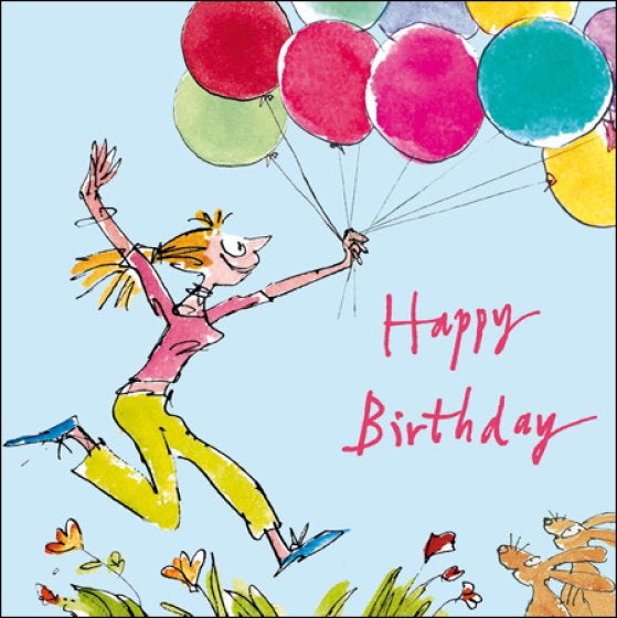 Balloons - Quentin Blake birthday card
