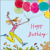 Balloons - Quentin Blake birthday card